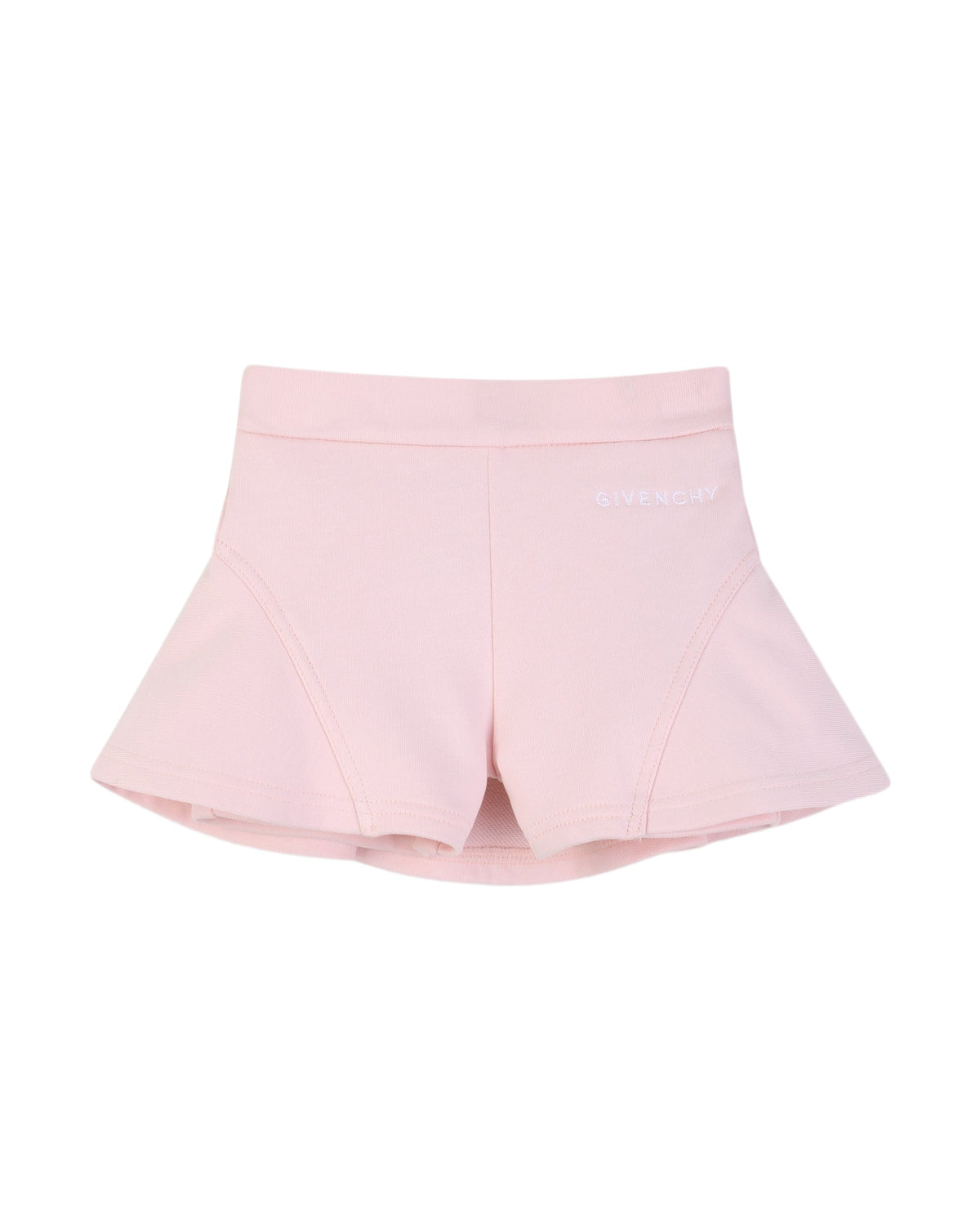 Short à godets en molleton - Marshmallow