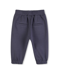 Pantalon à taille élastiqué - Gris Fonce