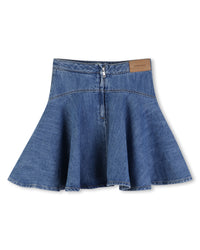 Jupe zippée en denim - Denim Blue