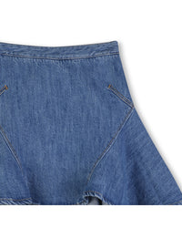 Jupe zippée en denim - Denim Blue