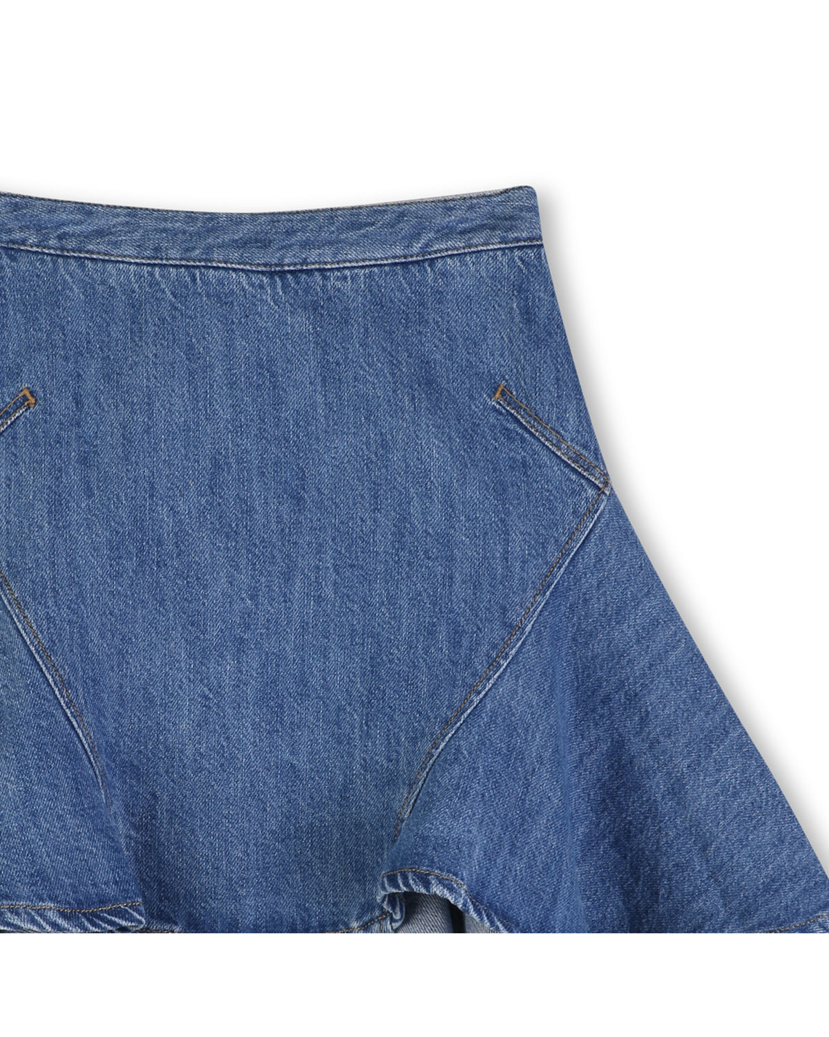 Jupe zippée en denim - Denim Blue