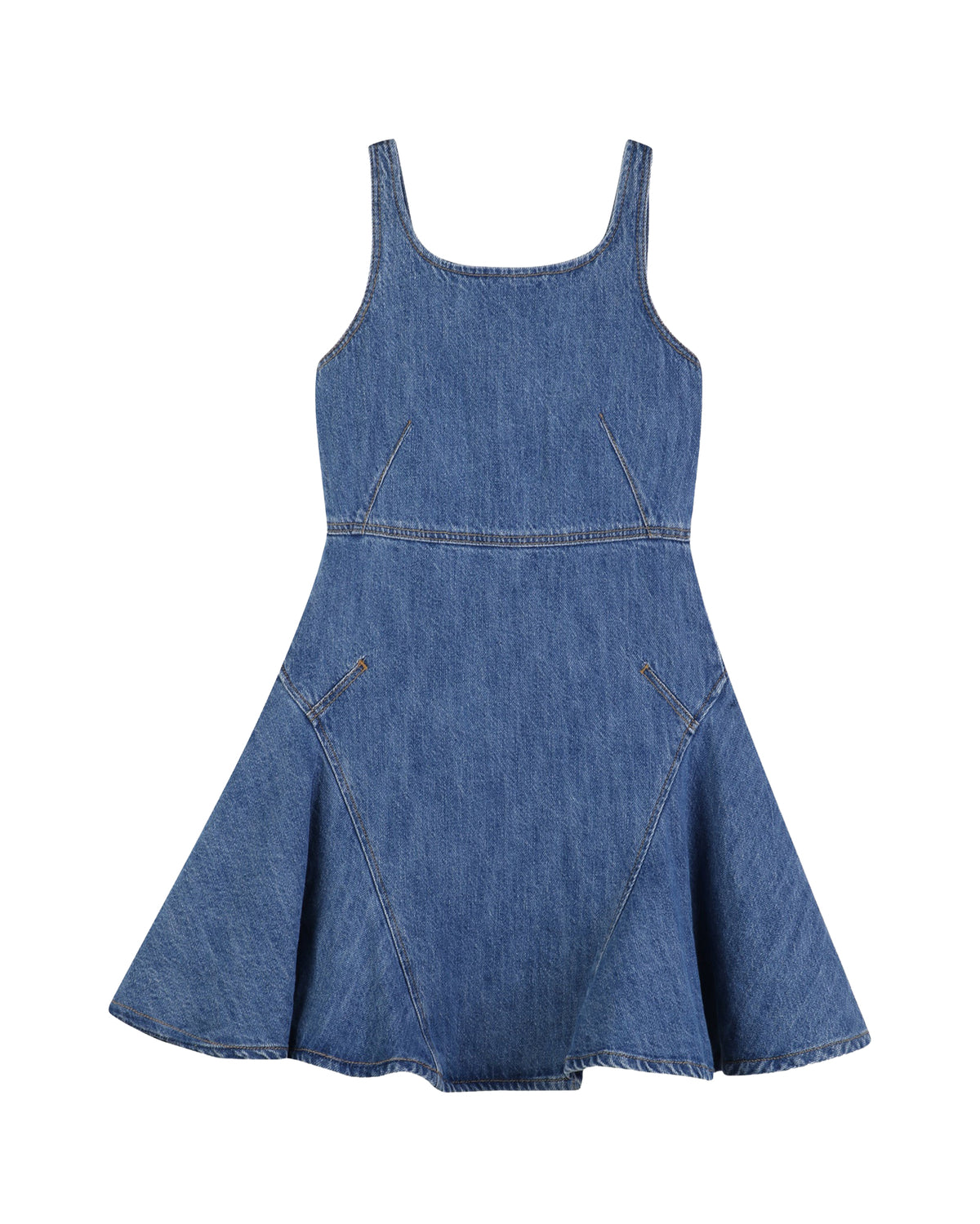 Robe évasée en denim - Denim Blue