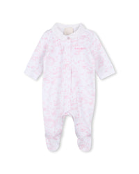 Ens. pyjama+bavoir - Blanc Rose