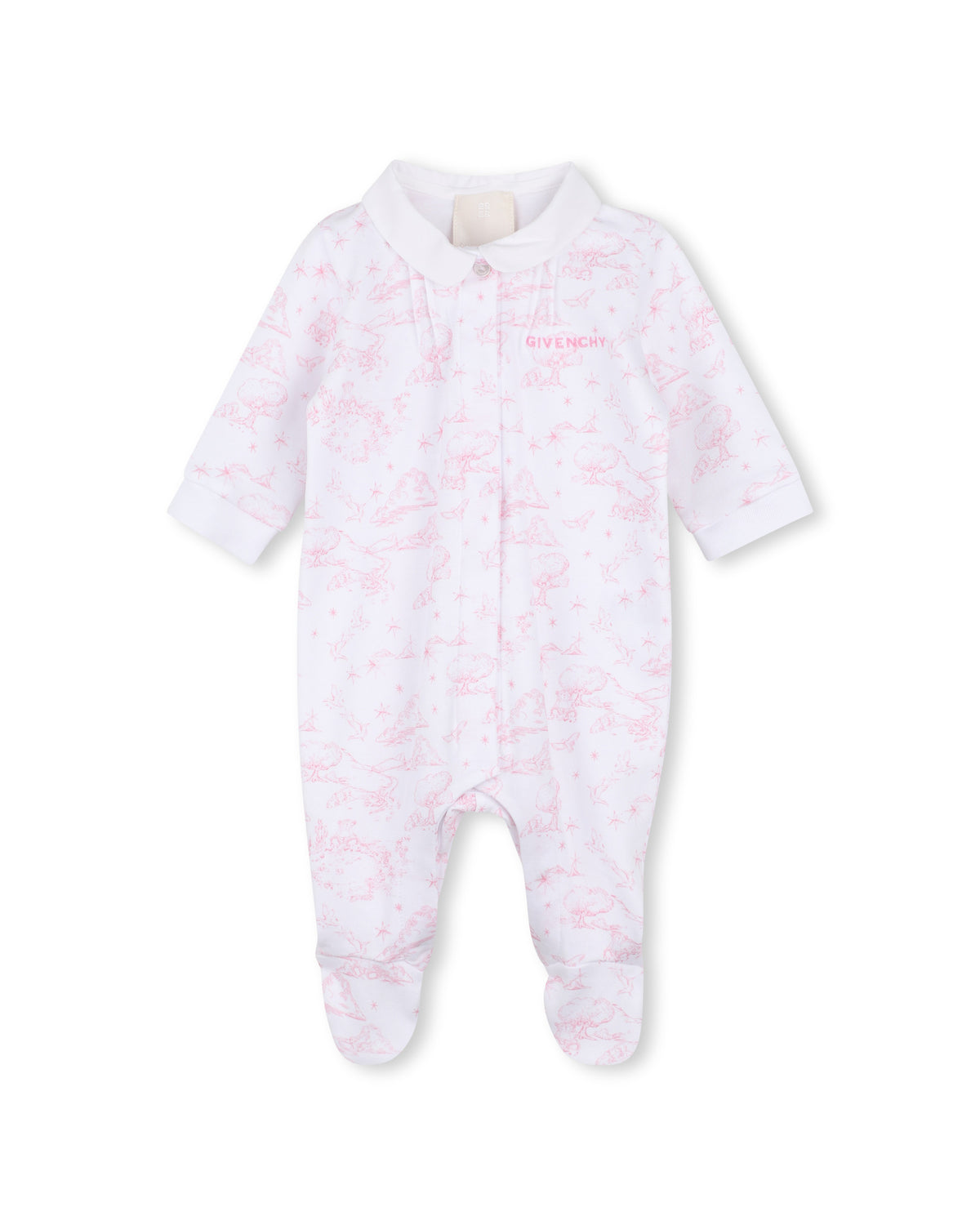 Ens. pyjama+bavoir - Blanc Rose