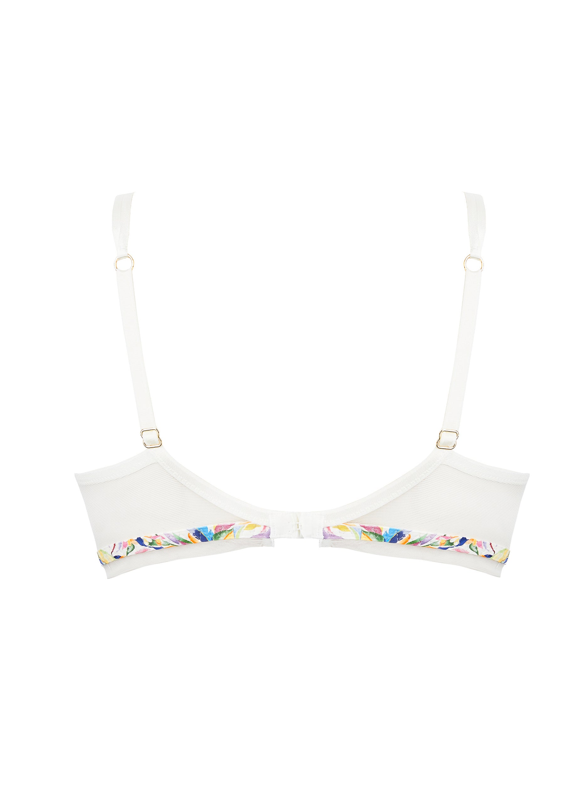 Baisers Légers printed balconnet bra - Bleus Legers