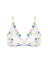 Soutien-gorge triangle Baisers Légers imprimé - Bleus Léger