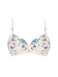 Baisers Légers printed balconnet bra - Bleus Legers