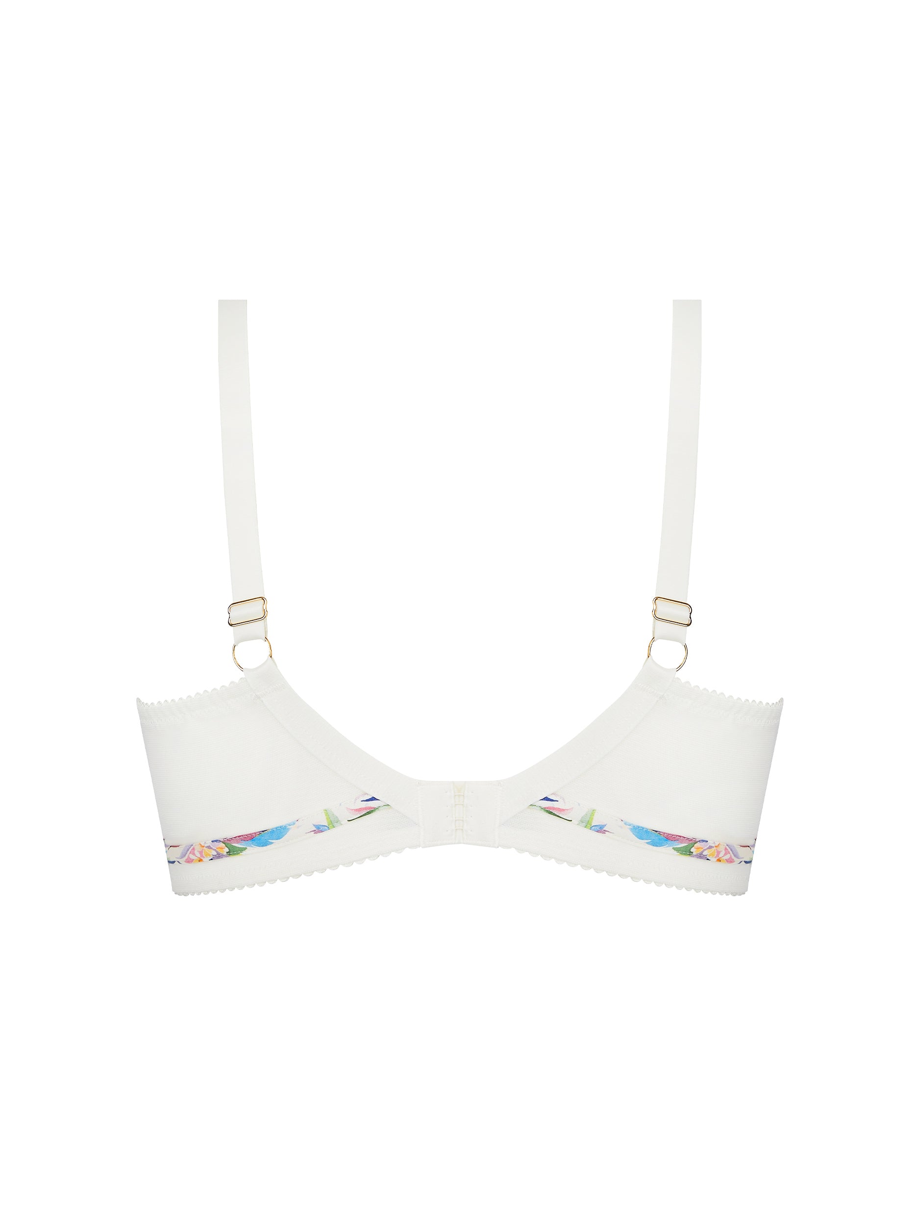 Baisers Légers printed balconnet bra - Bleus Legers