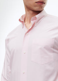 Cotton poplin shirt - Pale pink