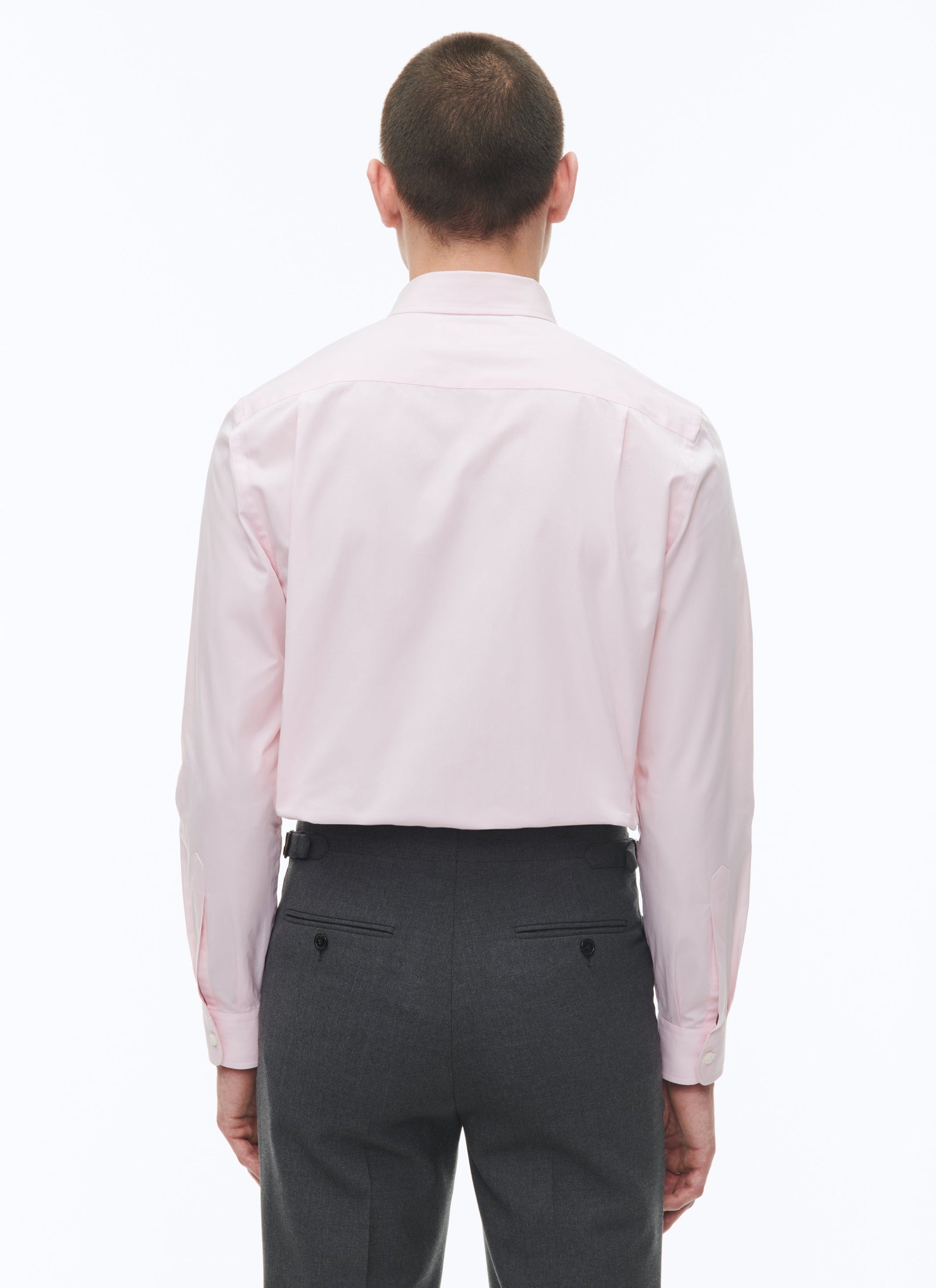Cotton poplin shirt - Pale pink