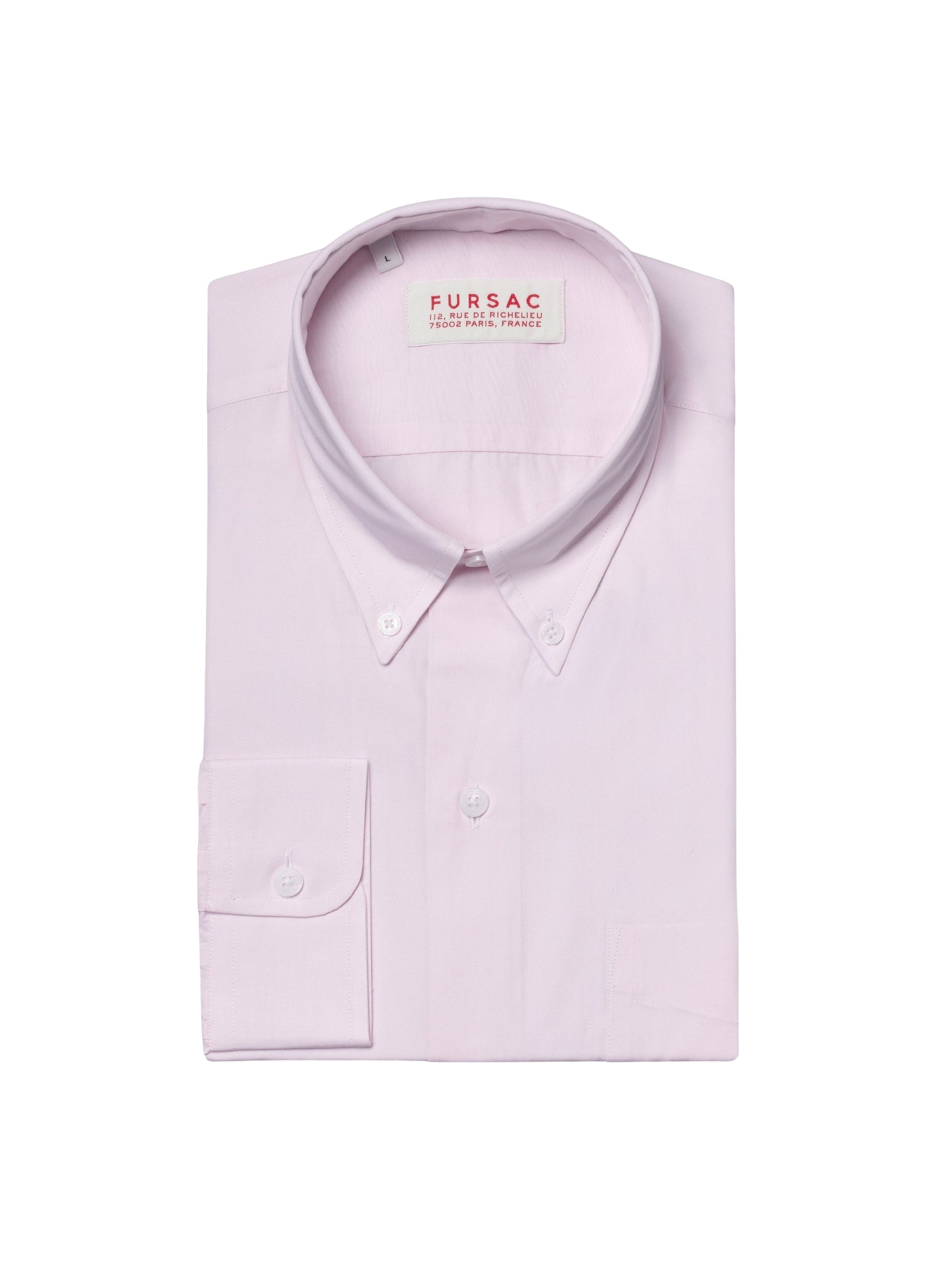 Cotton poplin shirt - Pale pink