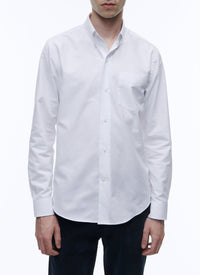 Button-down collar shirt - White