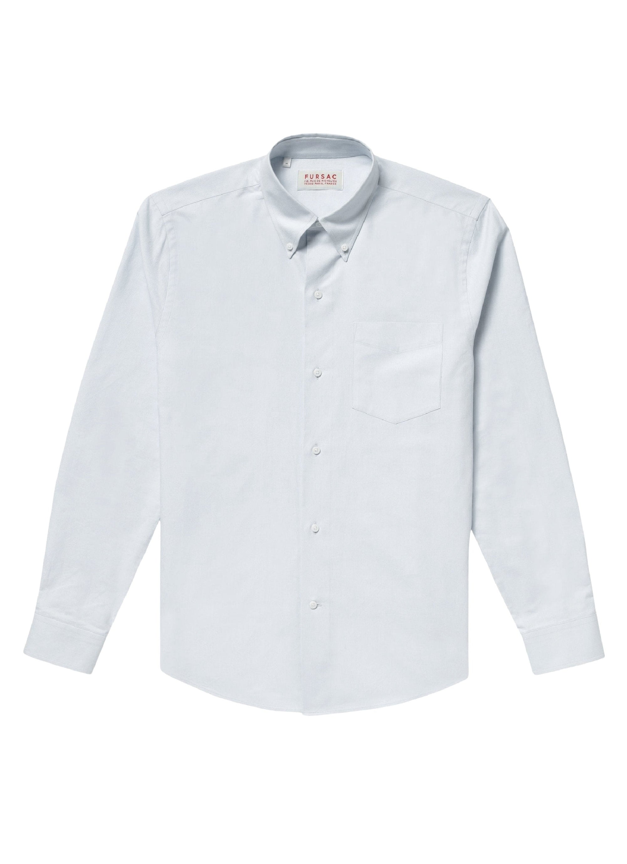 Button-down collar shirt - White