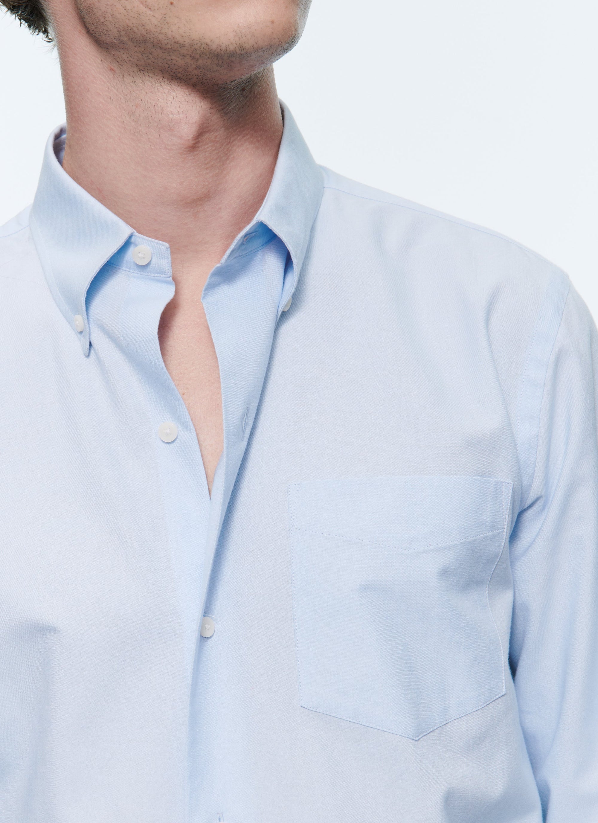 Chemise en Oxford de coton - Bleu Ciel