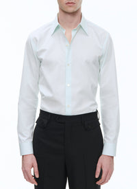 Chemise en popeline de coton - Bleu Ciel