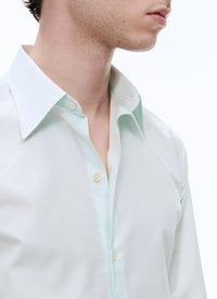 Chemise en popeline de coton - Bleu Ciel