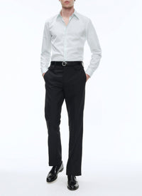 Chemise en popeline de coton - Bleu Ciel