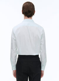 Chemise en popeline de coton - Bleu Ciel