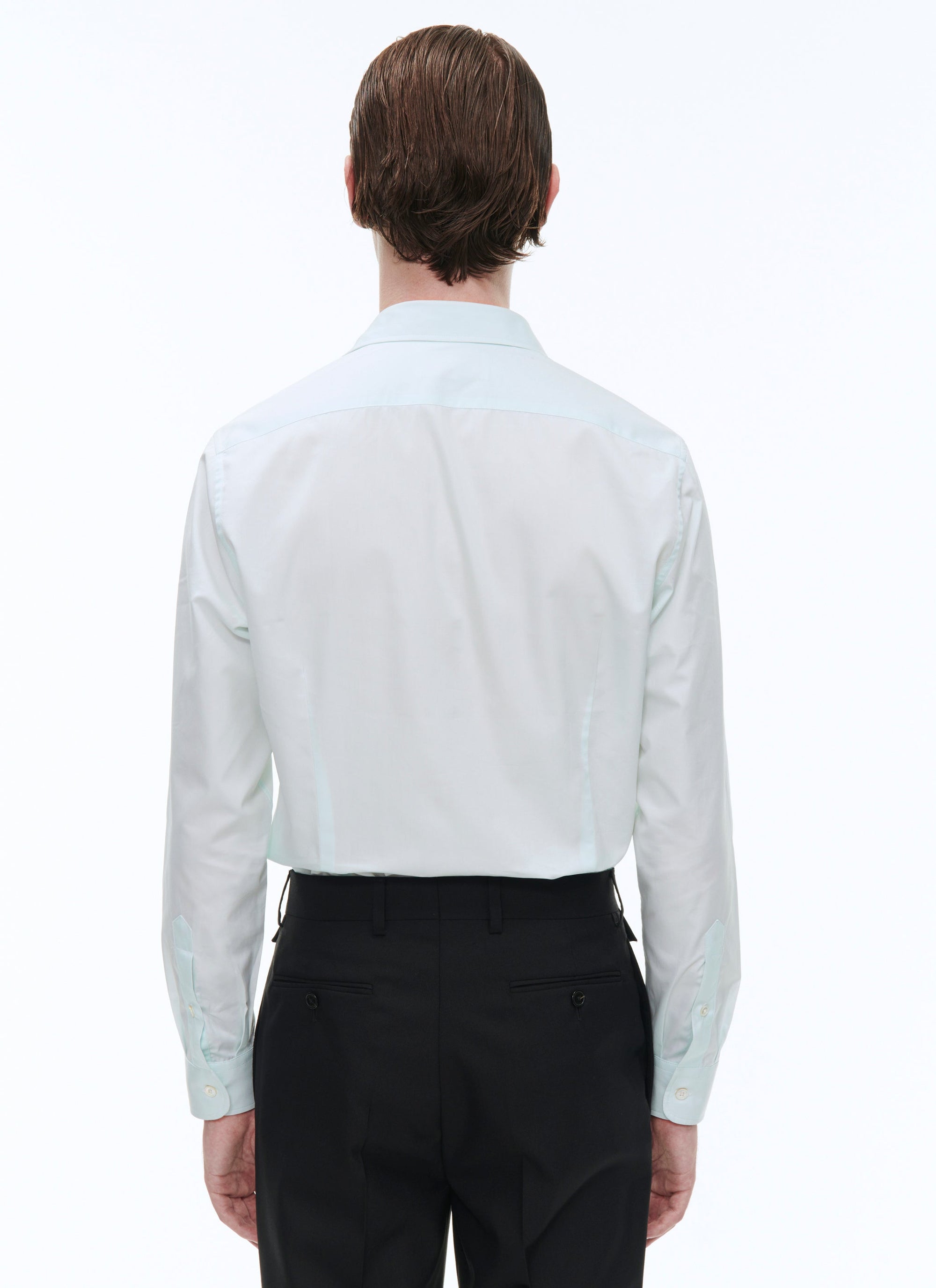 Chemise en popeline de coton - Bleu Ciel