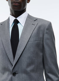 Chemise coupe ajustée à col hirondelle - Turquoise