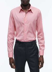 Fitted shirt with swallow collar - Terre de Sienne