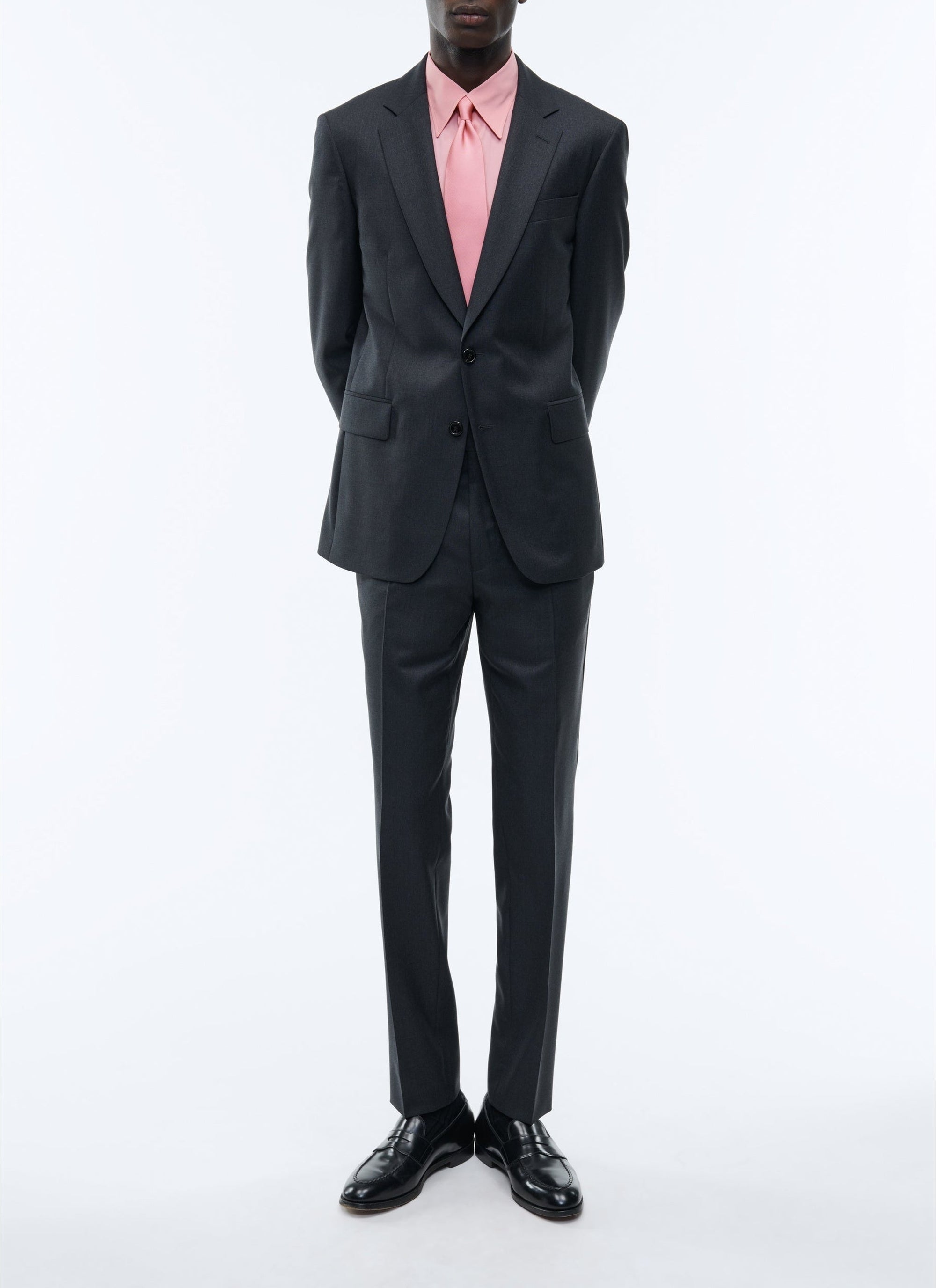 Fitted shirt with swallow collar - Terre de Sienne