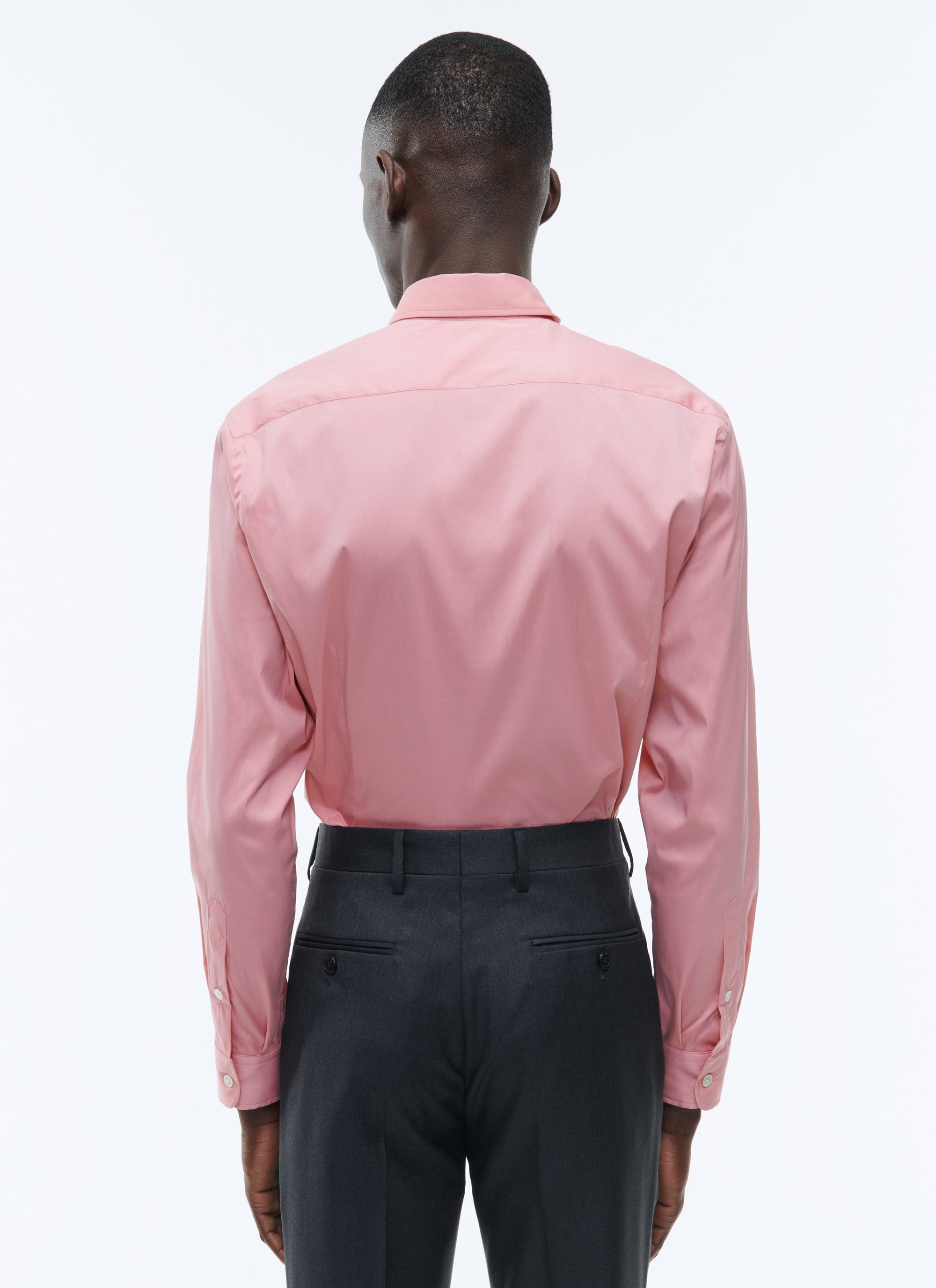 Fitted shirt with swallow collar - Terre de Sienne