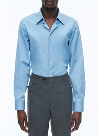 Swallow-neck shirt - Light blue