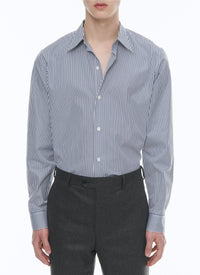 Chemise à col hirondelle - Marine