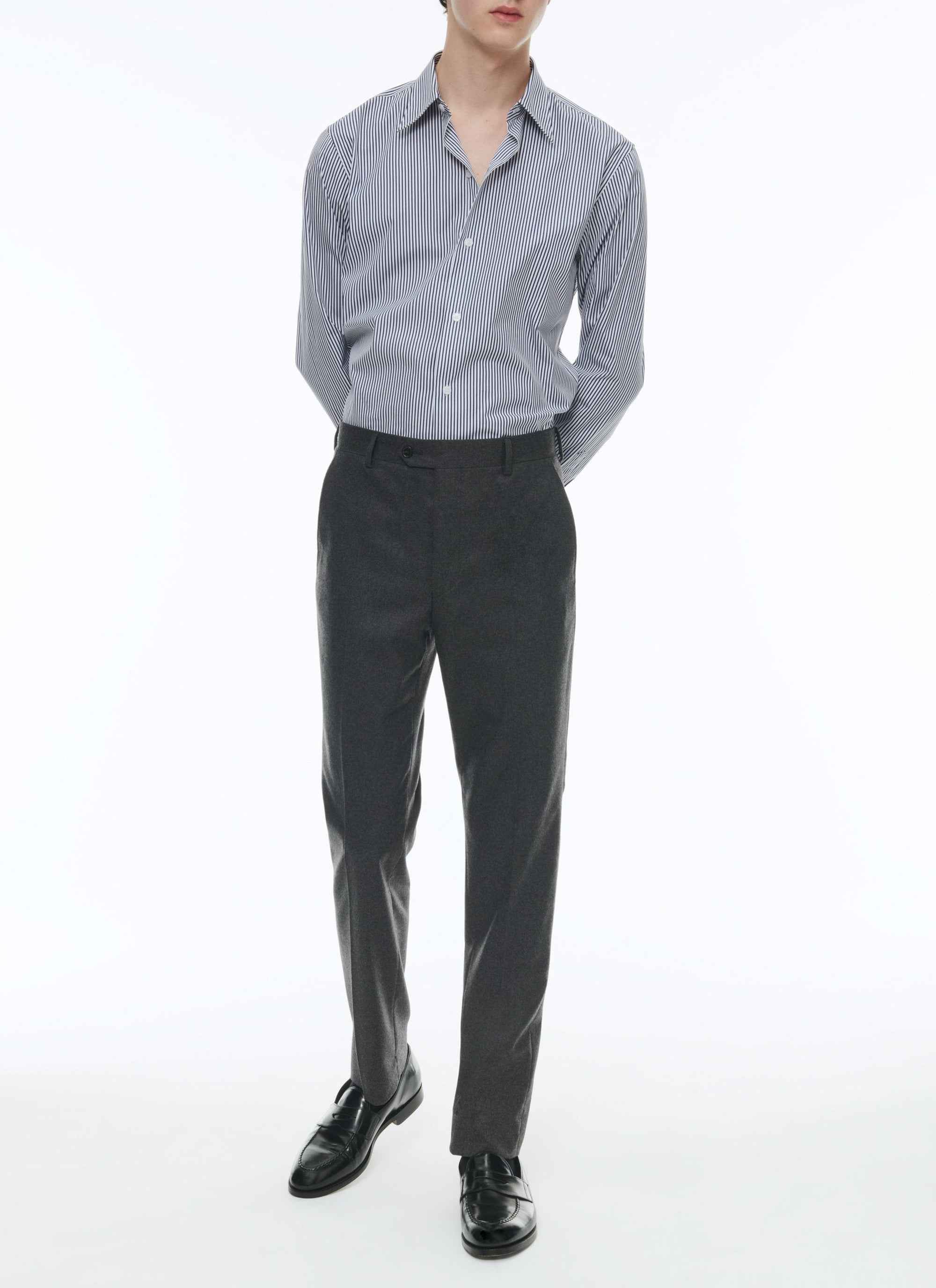 Chemise à col hirondelle - Marine