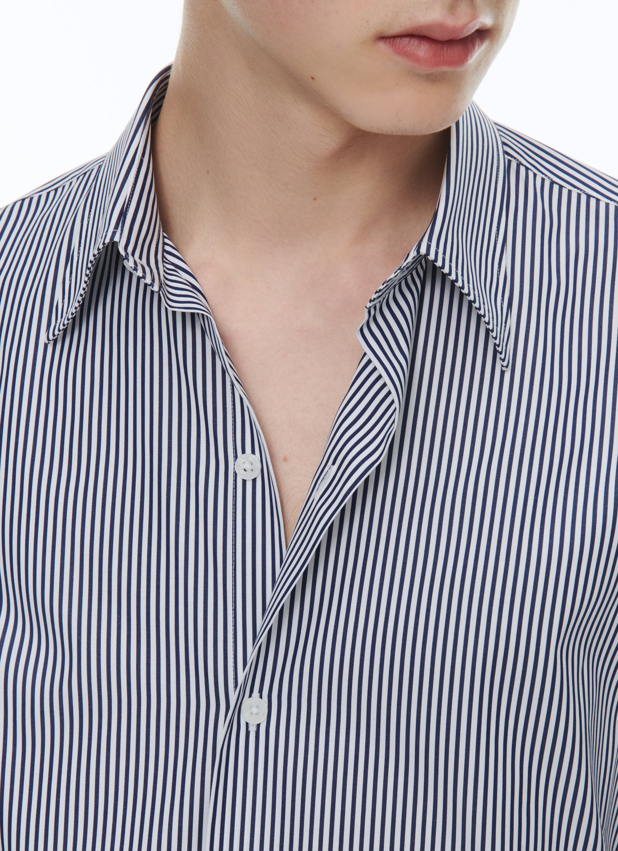 Chemise à col hirondelle - Marine