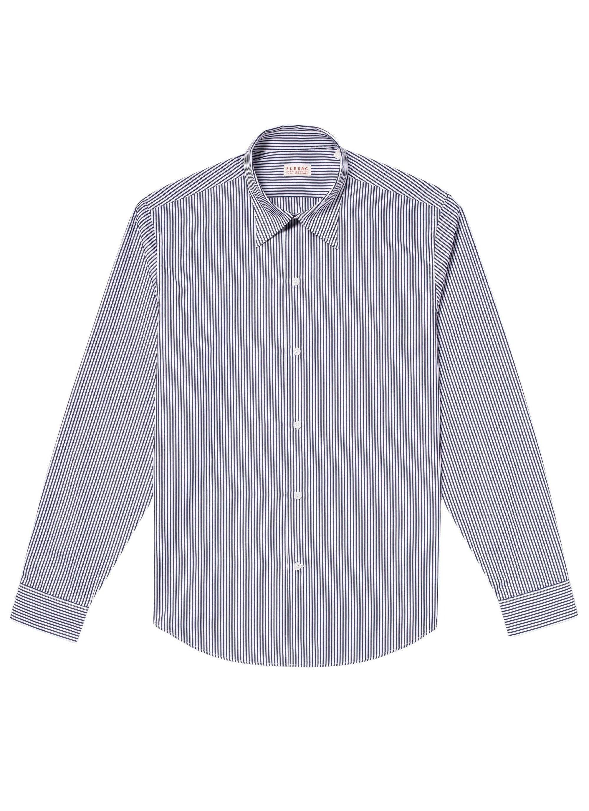 Chemise à col hirondelle - Marine