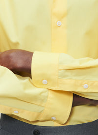 Chemise à col hirondelle - Jaune Pâle