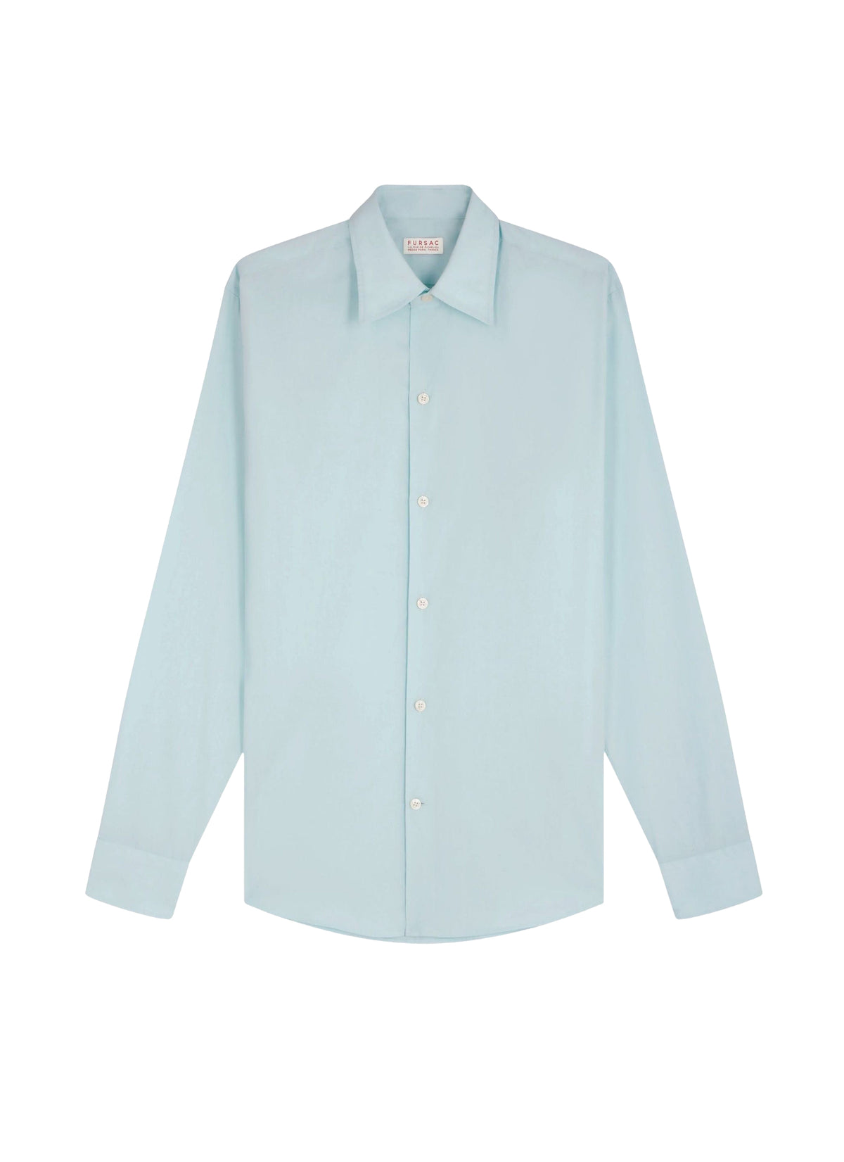 Chemise à col hirondelle en coton - Vert Pale