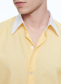 Chemise en popeline de coton - Jaune