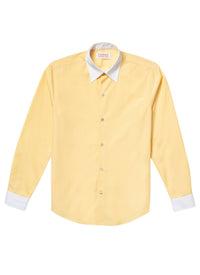 Chemise en popeline de coton - Jaune