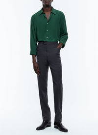 Chemise à col hirondelle - Vert