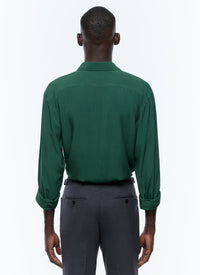 Chemise à col hirondelle - Vert