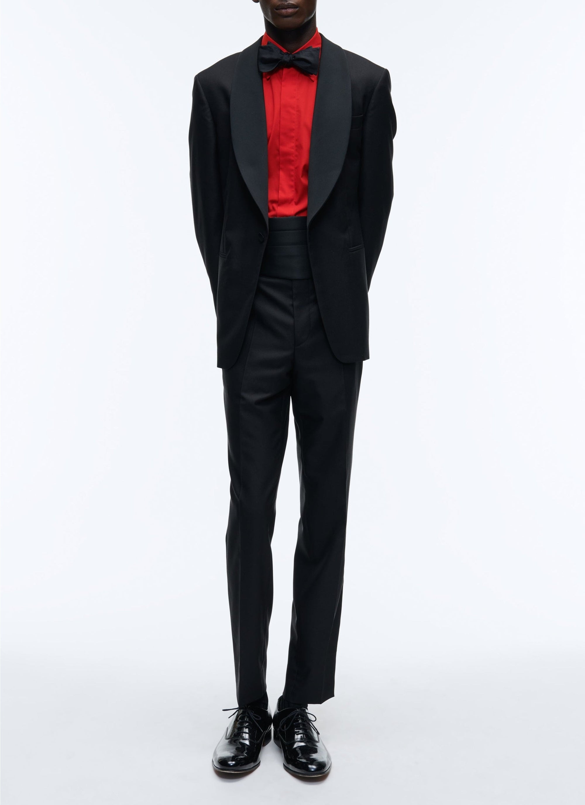 Cotton poplin shirt - Red