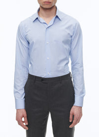 Chemise en coton à rayures - Bleu