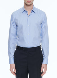 Chemise en micro armuré de coton biologique - Bleu ciel