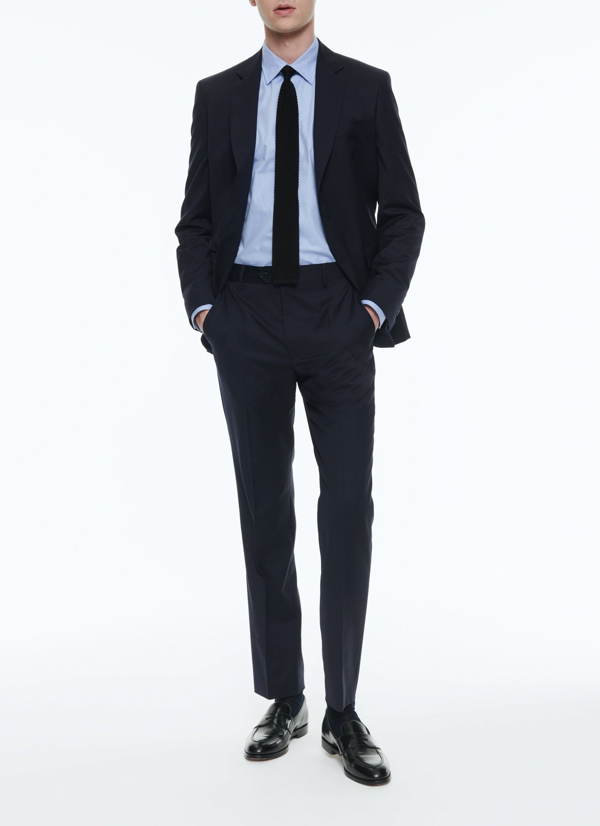 Chemise en micro armuré de coton biologique - Bleu ciel