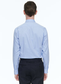 Chemise en micro armuré de coton biologique - Bleu ciel