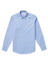 Chemise en micro armuré de coton biologique - Bleu ciel