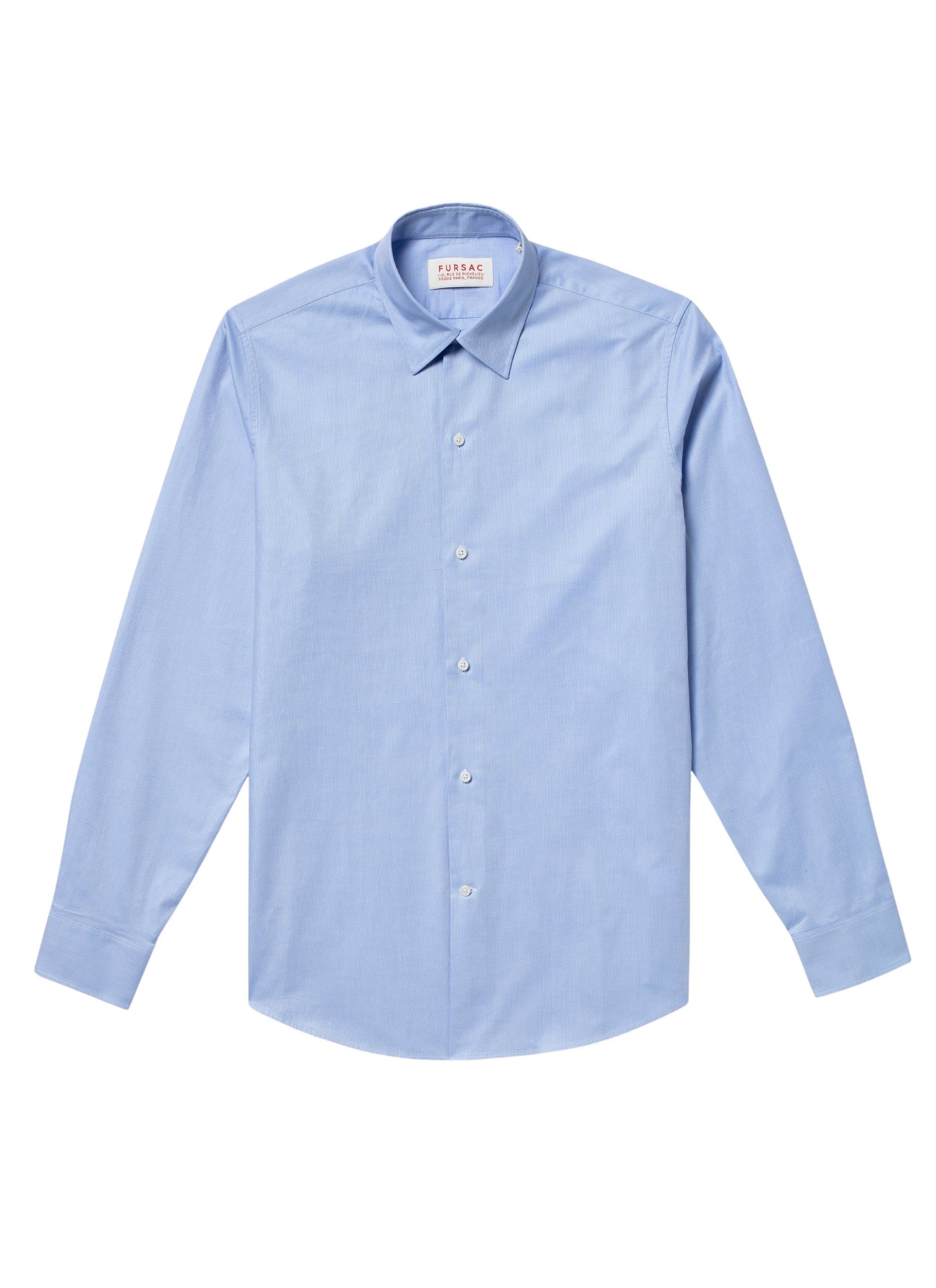 Chemise en micro armuré de coton biologique - Bleu ciel