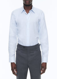 Shirt with bevelled cuffs - Pastel Blue