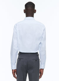 Shirt with bevelled cuffs - Pastel Blue