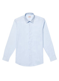 Shirt with bevelled cuffs - Pastel Blue