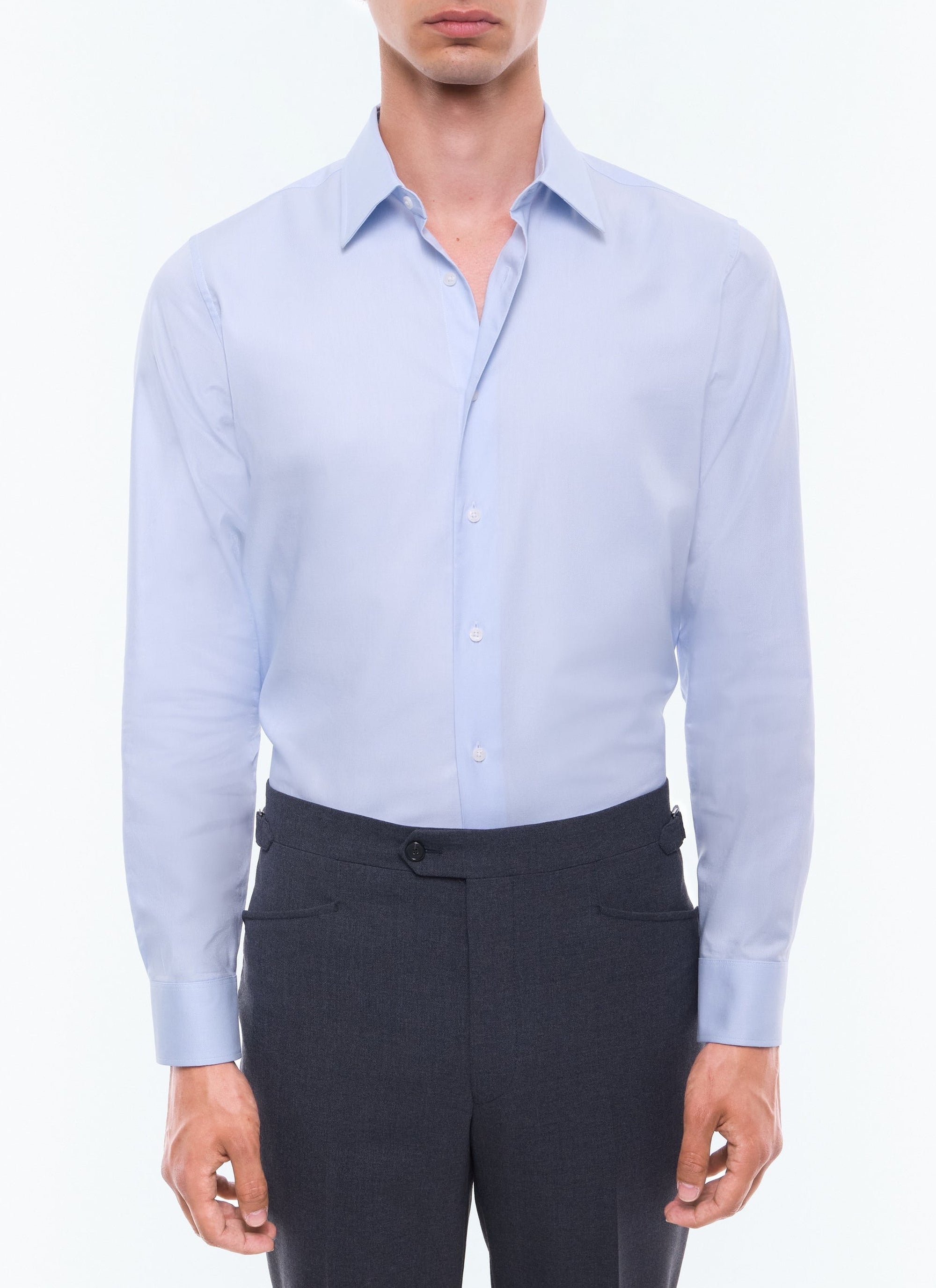 Chemise à col droit en coton - Persan