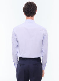 Striped cotton shirt with stand-up collar - Persian